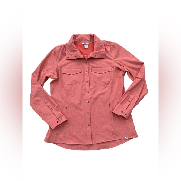 Duluth Trading Co Tops - Duluth Trading Co. Women's Medium Sol Survivor Sun Protection Shirt Jac in Coral